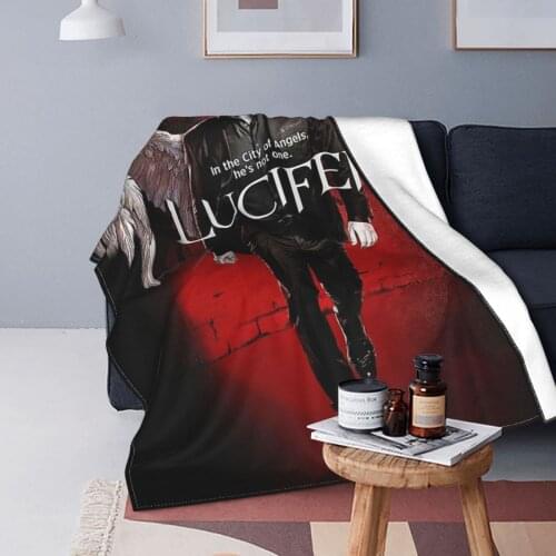 Lucifer Blankets Flannel Winter Tom Ellis Suspense Breathable Lightweight Thin Throw Blanket for Sofa Outdoor Bedding Throws