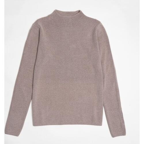 Mock Neck Sweater Women Basic Sweaters Autumn Winter Layering Pullovers
