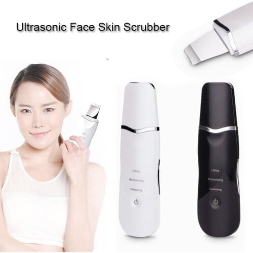 Rechargeable Ultrasonic Scrubber Skin Clean Pore Acne Pimple Removal Peeling Massage Spa Beauty Clean Skin Tool