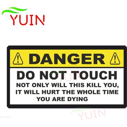DANGER Funny NOT ONLY WILL THIS KILL YOU Decorate Car Sticker Creative Decals PVC Cars Accessories Waterproof Decal 15*8cm