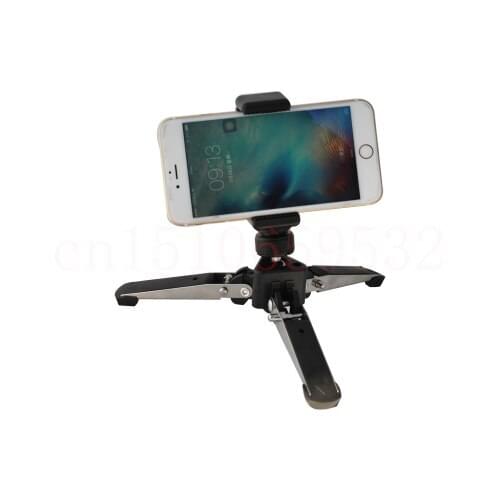 1/4 Universal Three feet 3 Legs Monopod Base Stand Unipod Holder Support +75-120 Cellphone holder For Support DSLR Camera