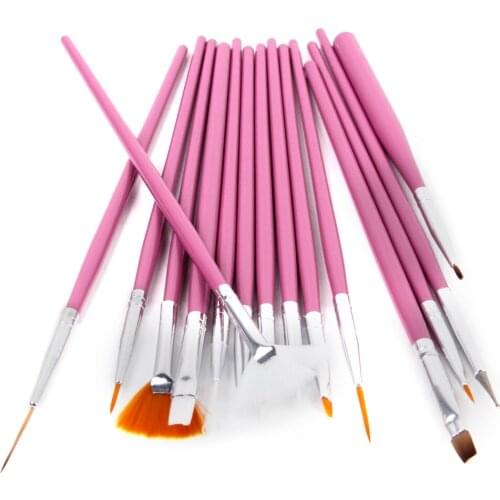 15pcs Nail Art Design Painting Dotting Pen Polish Brush Set Tip Drawing Tool