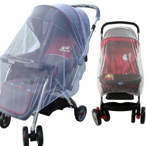 1X Whtie Stroller Pushchair Mosquito Insect Net Mesh Buggy Cover for Baby Infant