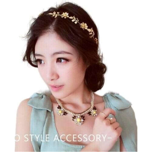 2021 wholesale Fashion big flower with braid leather beach photograghy headband popular hair accessories-DD