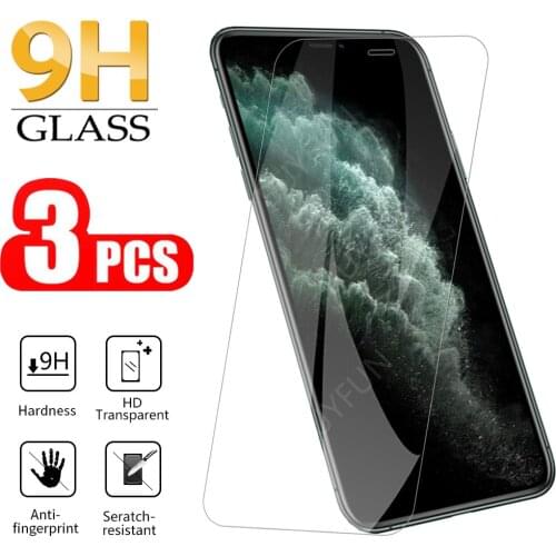 3Pcs HD Screen Protector Tempered Glass For iphone 11 pro max Safety Glass For iphone Xs Max XR SE 2020 screen protector Glass