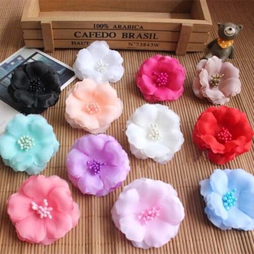 50PCS,Dia.6CM Head Multicolor Small Rosas Artificiais Silk Cherry Blossom Flowers Heads,Wrist Corsage Wedding Supplies,Garland