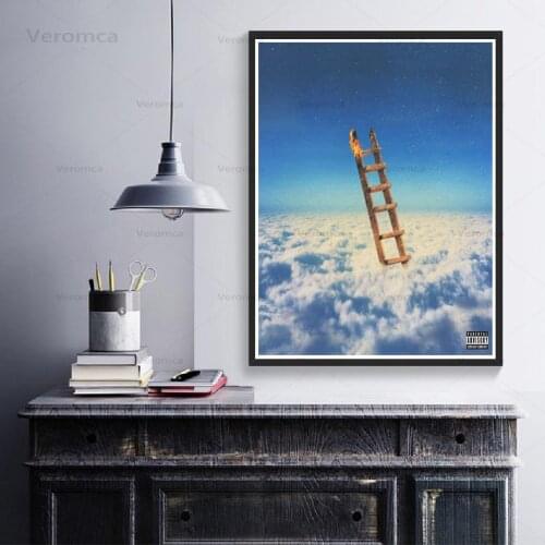 Scaling Ladder Jack Boys Rap Music Album Painting Poster Print Canvas Wall Art Picture Home Teen Room Decor Frameless