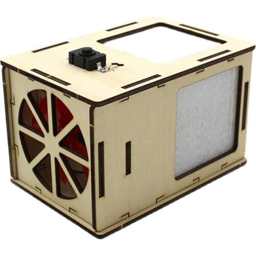 JMT DIY Wood Air Purifier Scientific Technology Experimental Model Air Circulation With Turbo Fan Can Paint Steam For Children
