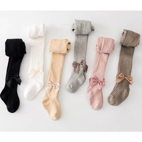 Childrens tights Cotton Princess Girl Render Pantyhose Baby Lovely Bowknot Panty hose Thin new little Girl Tights