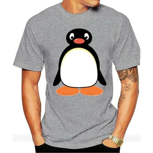 PINGU T-SHIRT ALL SIZES # White Gift Print T-shirt,Hip Hop Tee Shirt,hot tees