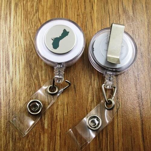 Guam Reaper ID Badge Reel gift for him/her friend family retractable recoil id badge holder work fun