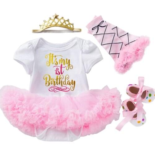 Newborn Dress for Girl Baby Christening Gown First 1st Birthday Rompers Party Girl Baby Clothing Toddler Clothes Infant Vestidos