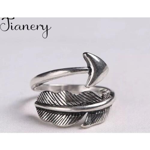 Personality Bohemian Vintage Arrow Rings For Women Men Vintage Rings Gothic Jewelry Valentines Gifts 2021