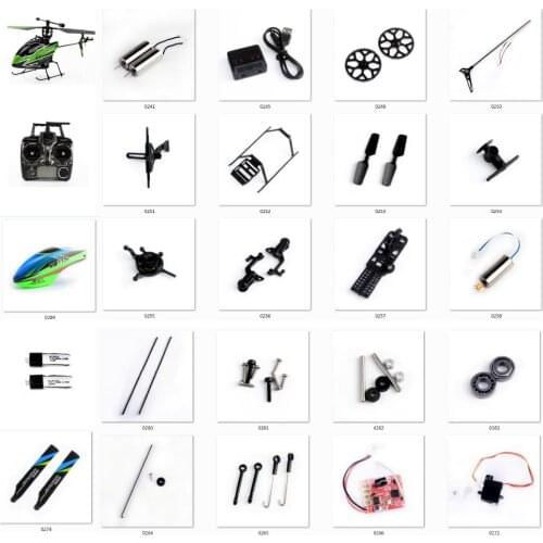 Wltoys RC Helicopter Spare Parts Kit V911S 4CH Helicopter Accessories Blades/Motor/Receiver/servo/Principal Axis for V966 V988