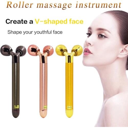 Arm Eye Nose Head Massager Instant Face Lifting Wrinkles Skin Firming 24k Golden Electric 3D Roller Facial Massager hifu