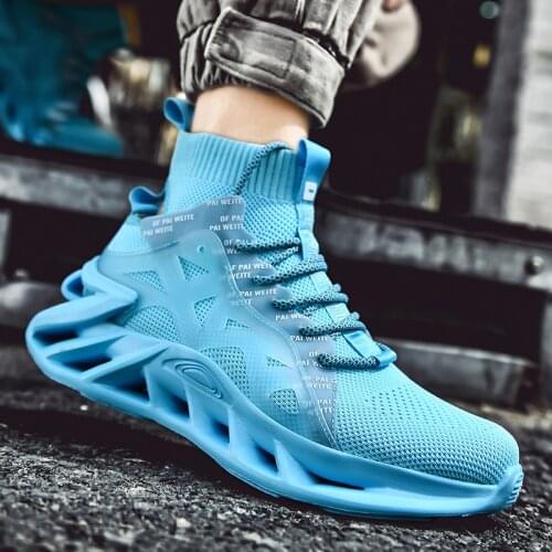 Mens Shoes Blade Running Shoes for Men 2020 New Breathable Mesh No-slip Shock Absorption Trend Sports Jogging Fitness Shoes