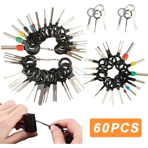 60pcs Car Terminal Connector Removal Wire Pin Extractor Release Tools Kit Car Repair Tool Extracting Stylus Set