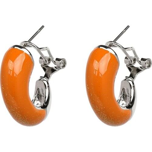 Wholesale 6 Pair Set Enameled Hot Pepper Studs Earrings Jackets Unique Boho Chic Boutique Party Jewelry