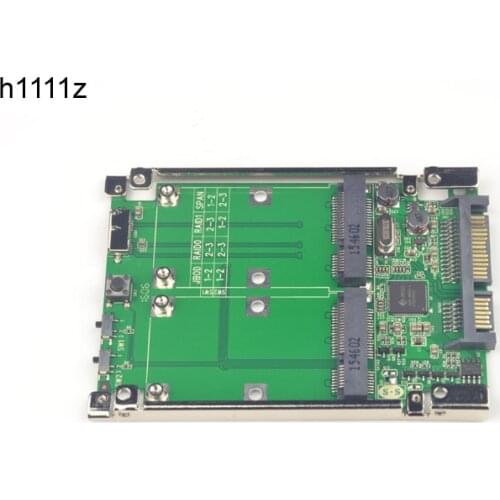SATA 6G/ USB3.0 to 2x mSATA Adapter Raid Card w/ USB 3.0 Micro B Interface Cable