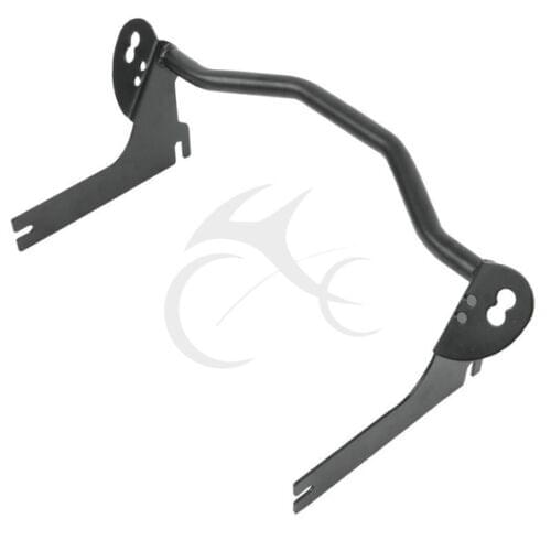 Chrome/Black Passing Lamp Fog Driving Light Bracket Bar For Harley Road King Electra Glide FLHR FLHT 1994-2012