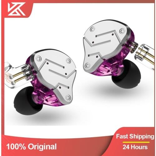 KZ ZSN Wired Earphones Hybrid Technology 1DD+1BA In Ear Monitor Noise Cancelling HiFi Earbuds Headphone Sport Headset Microphone