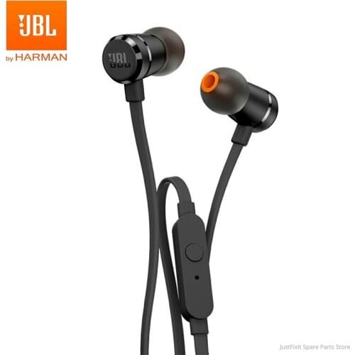 JBL T290 Wired Stereo Earphone Sport Pure Bass Headset TUNE 290 1-Button Remote Earbuds Hands-free Call with Mic for Smartphones