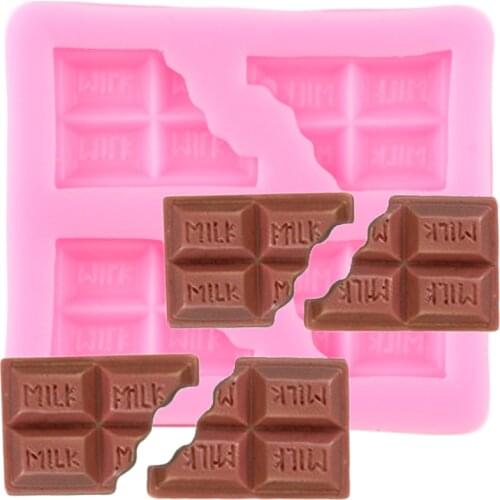Milk Letter Chocolate Silicone Molds Baby Birthday Fondant Cake Decorating Tools DIY Cookie Baking Candy Polymer Clay Moulds