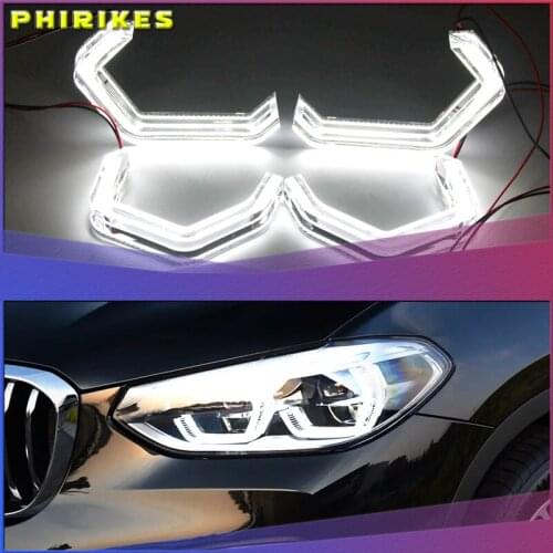 M4 style LED Angel Eyes For BMW M2 ME M4 M5 F10 F12 F13 F18 F30 F31 F32 F33 F34 F35 F36 E46 Cabrio Coupe 2D auto accessory