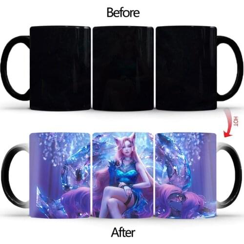 New Noble Queen Heat Sensitive Mug BSKT-158 Anime Game Milk Tea Coffee Mug Changing Color Magic Mug Best Gift for Friends