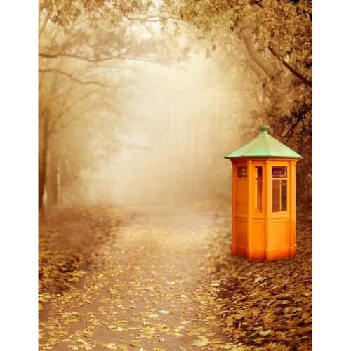 TR Autumn Nature View Photography Backgrounds Orange Post Backdrop Forest Wedding Photo Studio Props Custom Camera fotografia