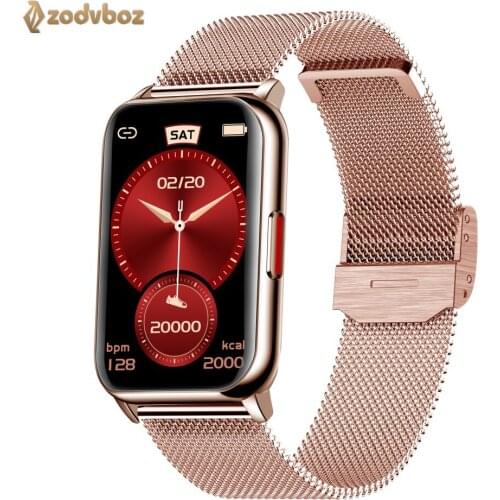 2021 Smart Watch Women 1.57 Inch Full Touch Screen IP68 Waterproof BP Blood Oxygen Heart Rate Ladies Smartwatch For Huawei Phone