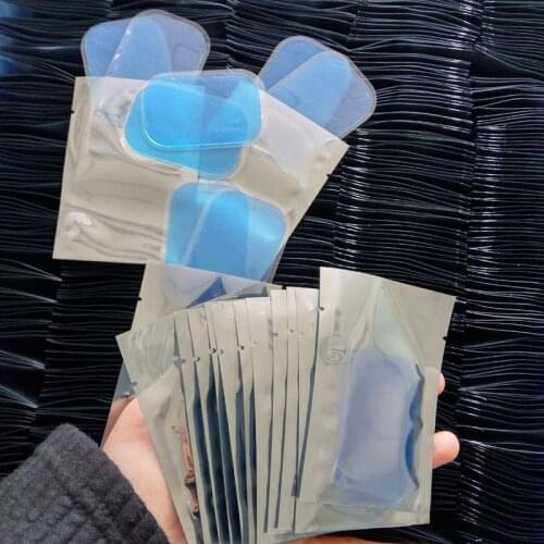 10 Pcs Abdominal Toning Trainer Gel Replacement Gel Pads Sheet Abdominal Belt ABS EMS Muscle Stimulator Hydrogel Pads Sticker