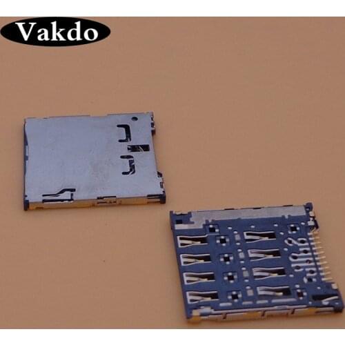 2pcs/lot New SIM card reader socket holder slot connector For ASUS FonePad K004 me371mg for Samsung S4 zoom C101 I8730 OPPO X907