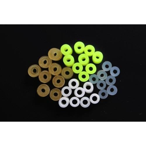 Tigofly 200 pcs 4 colors Silicone Band Fishing Skirts Tools SpinnerBait Buzzbait Hand Fittings Fishing Accessories Materials