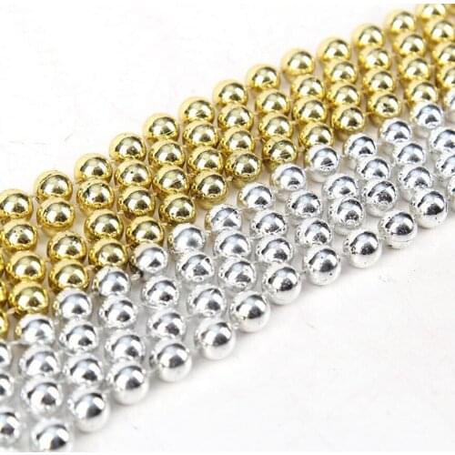 4pcs/Lot 150cm Length Gold/Silver Round Ball Balls Garland For Wedding Party Home Christmas Xmas Tree Venue Hanging Decoration