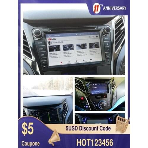 Android 10.0 4+64GB Car DSP GPS Navigation CD DVD Player For HYUNDAI I40 2011-2016 Multimedia Player System Radio GPS Headunit