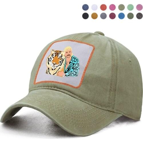Exotic Tiger King Joe Baseball Cap Dad Solid Trucker Snapback Bone Hat Harajuku Casquette Woman Ponytail Berets Caps Gorras