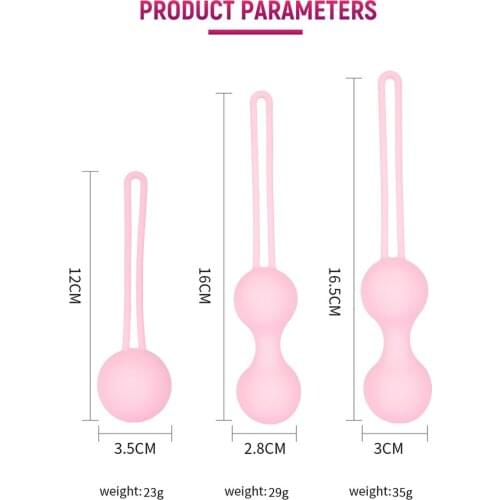 Safe Silicone Smart Kegel Vagina Ball Ben Wa Ball Vagina Tighten Exercise Machine Vaginal Geisha Ball Sex Toy for Women Sex Shop