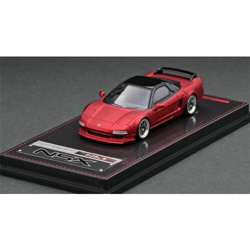 IG 1:64 Honda NSX (NA1) Matte Red Metallic Diecast Model Car