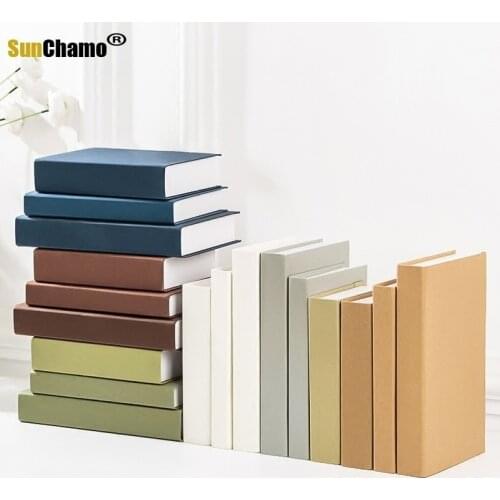 Imitation Book of Solid Color Fake Book Decoration for Display Hall Model Props Case Office Ornaments Coffee Shop Bar Decor Book