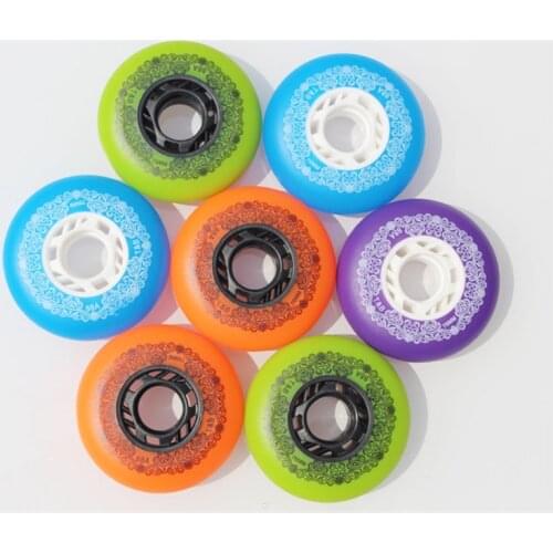 [72mm 76mm 80mm] original TianBo 88A inline skate wheel durable skating wheels for braking slide slalom street brushing roller