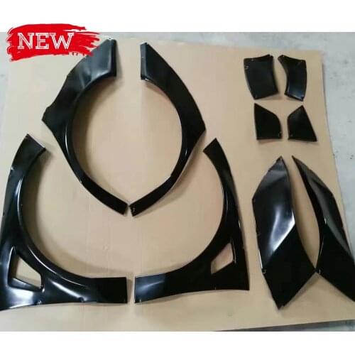 FOR BENZ W117 CLA FAIRY-DESIGN CARBON FIBER GLASS FIBER FRONT AND REAR FENDER FLARES TRIM BODY KIT FOR W117 FRP WIDE FENDER SET