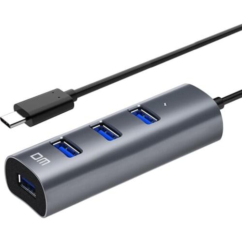 4 Port USB3.0 Type C HUB CHB010 support 1TB HDD transfer speed up to 300mb/s 120cm cable