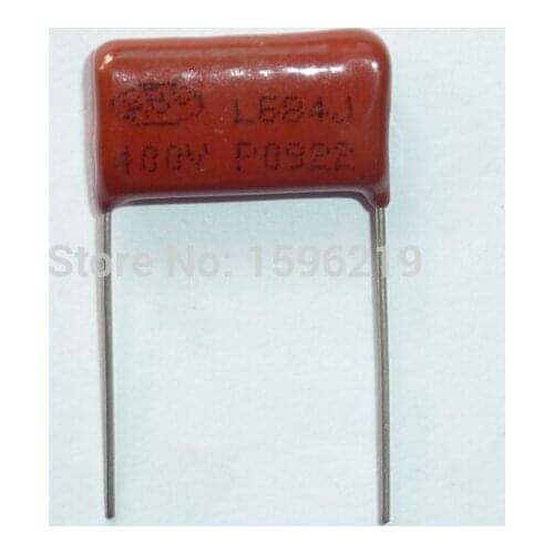 50pcs CBB capacitor 684 400V 684J 0.68uF 680nF P20 CL21 Metallized Polypropylene Film Capacitor