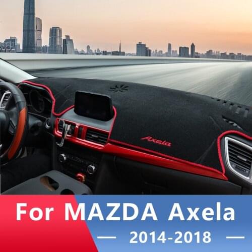 Car Dashboard Avoid Light Pad Instrument Platform Desk Cover Mat Carpets Trim LHD For Mazda 3 Axela 2014 2015 2016 2017 2018
