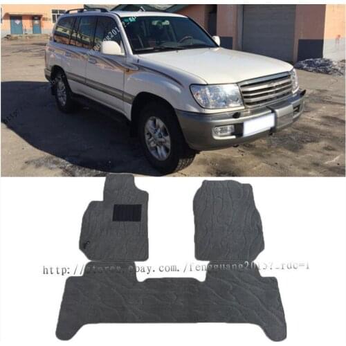 For Toyota Land Cruiser lc100 2002-2007 front&rear Stone Carpet Floor Mats 1 set