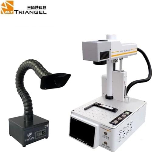 20W LCD Back Glass Laser Separate Machine For iphone12 11Pro X XS XR 8 DIY Engraving LOGO Marking Machine With Fume Extractor