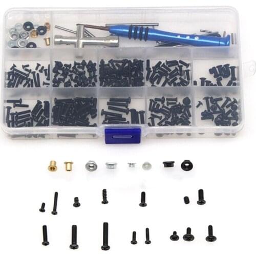 M2 M2.5 M3 Screw Fastener Kit Cross Sleeve Hex Wrench Swing Arm Pin Screws for WLtoys 144001 1/14 RC Car Spare Parts