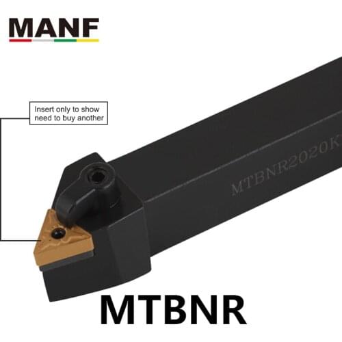 MANF 16mm 20mm 25mm MTBNR-1616H16 CNC Lathe Machining Arbor Cutter External Turning Tools Holder Boring Metal Cutting