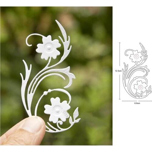 Metal Cutting Dies Vine flower 2020 new die template for DIY Scrapbooking Photo Album Decor Embossing Paper Card Crafts Die Cut